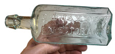 1850 DR JAYNE’S EXPECTORANT Philadelphia Open Pontil Applied Lip Whittled Bottle picture