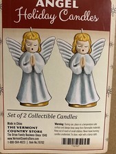 TWO  Vintage Praying Angels -Candles Mint Vermont Country Store with box. picture