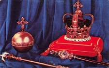 Coronation Regalia Crown Vintage Postcard picture