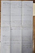 1857 Michigan Warranty Deed Rodger D Boyd Grandson of Congressman Alexander Boyd picture