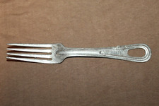 1-Original WW1 U.S. Army Mess Kit Galvanized Steel Fork picture