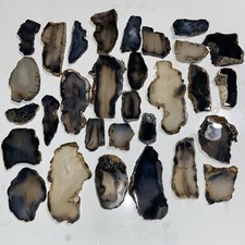 1 Pound Gothic Montana Agate Premium Slabs Rough Lot Lapidary Collection picture
