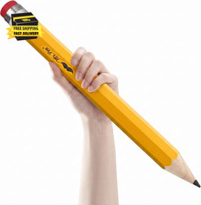 - Wooden Jumbo Pencil, 14 Inch, Jumbo Wooden Big | Novelty Pencil with Cap for K picture