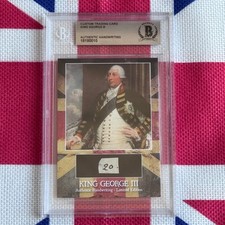 King George III Handwritten Word Cut from a Autograph Letter Signed Beckett BAS picture