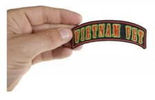 Vietnam Vet Rocker Small Patch 3.75 x 1.75 inch picture