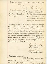 S.H. Kaucher James M. Kealy Byron Robert Green H Roland Berks PA Signed Doc 1877 picture