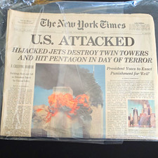 The New York Times Late Edition September 12, 2001 - U.S. Attacked (9/11) picture