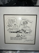 Dennis the Menace Hank Ketcham & Clint Eastwood Signed 1991 Boys & Girls Club picture