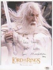 Ian Mckellen ~ Signed Autographed Gandalf Lord Of Rings 8.5 x 11 Photo~ PSA DNA picture