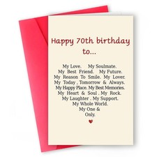 MQMRYeto Funny 70th Birthday Card For Grandad Grandma, 8 x 5.3 inches, 65 picture