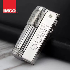 IMCO 6700 TRIPLEX SUPER PETROL TRENCH LIGHTER MADE IN AUSTRIA Silver w/ Box New picture