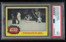 1977 Topps Star Wars # 147 Bargaining with the Jawas PSA 9 MINT Vintage Yellow picture