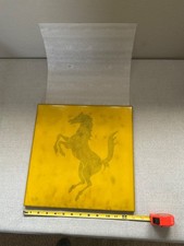 ORIGINAL NOS FERRARI FACTORY TILE, COMMISSIONED BY ENZO FERRARI 13” NOS picture