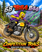 1968 BSA B44 Competition Trials 8x10 Glossy Photo Print Motorcycle Art picture