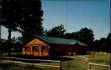 Berrien Springs Michigan Pennellwood Resort Recreation Hall vintage postcard picture