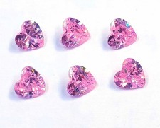 6 PCS Natural Pink Sapphire Heart Shape 6 mm Lot Certified Loose Gemstone 6GHB picture