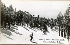 Franconia Notch NH RPPC Cannon Mountain Ski Trail New Hampshire Photo Postcard picture