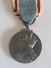 King George VI Corination Liverpool Medals Sterling Silver 1937 picture