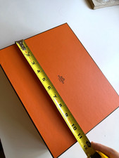 Hermès Orange Large Paperboard Storage Box w/ Lid 11x9x3 Rectangle picture