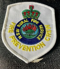 Vintage Fire Prevention Crew N.S.W. Rural Service Badge Patch picture