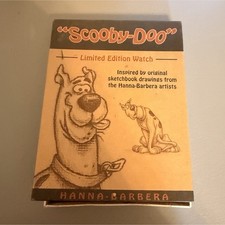 Hanna-Barbera Scooby-Doo Limited Edition Quartz Watch Brown Leather Box Papers  picture