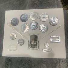 Vintage Large Mother Of Pearl Shell Buttons and Extras picture