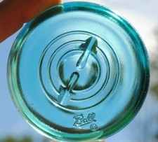 Vtg c. 1976 BALL® BLUE LID for BALL® IDEAL BICENTENNIAL WIRE BAIL CANNING JAR picture