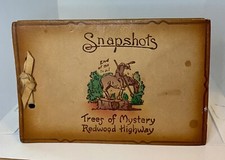 1941 REDWOOD FOREST CA, SNAP SHOT ALBUM LEATHER UNUSED picture