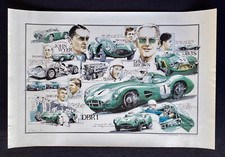 Dennis Simon Aston Martin 1959 World Championship DBR1 DB2 Poster Fine Art Print picture