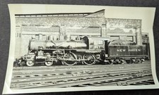 **VINTAGE NEW HAVEN RAILROAD STEAM LOCOMOTIVE NO. 1267 & TENDER BL/WH PHOTO** picture