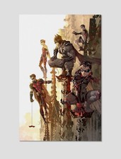 Batman Robin Gotham Knights Premium Giclee Print Poster 11x17 DC Comics Wall Art picture