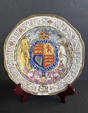 Scarce 1937 King Edward VIII Paragon China 8.5”Coronation Plate relief design picture