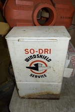 Vintage SO-DRI WINDSHIELD SERVICE Gas Station Metal Paper Towel Dispenser picture