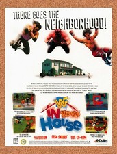 1997 WWF In Your House PS1 Original Advertisement / Retro Promo v1 picture