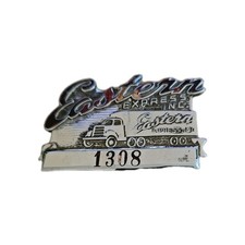 Beautiful Rare Vintage Eastern Express Inc Trucking Trucker's Cap Hat Badge Pin picture