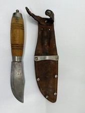 Vintage Carl Andersson MORA Sweden Fixed Blade Hunting Knife Leather Sheath picture