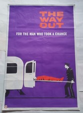 Vintage RoSPA Safety Poster The way out , Retro Mid Century 1967, 76x50.5cm picture