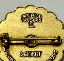 Lutheran Sunday School Pin Gold Filled 1/10 10K Patented Concordia St Louis picture