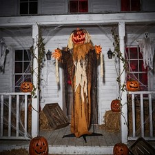 5.5Feet Tall Halloween Scary Sound Pumpkin for In/Outdoor Holiday Decorations picture