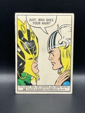 MCG 1966 Donruss Marvel Super Heroes #60 Thor “Just, Who Does Your Hair?” Card picture
