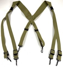 WWII US ARMY AIRBORNE M1936 M36 COMBAT FIELD EQUIPMENT BELT SUSPENDERS-OD#3 picture