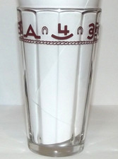 Vint Set of 2 Bamco Libbey Western Cattle Brand Cowboy Highball 5.8