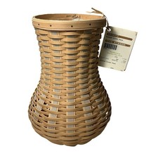 2011 Longaberger Washed Linen Basket Hourglass Shape W Protector Hard To Find picture
