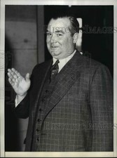 1937 Press Photo Mayor Tom Miller at Senate Judiciary Committee Hearing picture