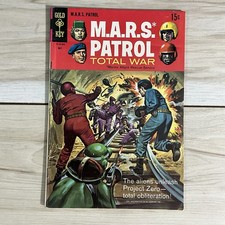MARS Patrol Total War #9 1969 Gold Key City Under Fire Silver Age Comic picture