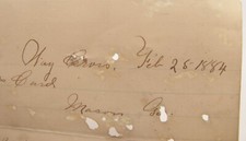 ANTIQUE 1884 LETTER J C JOHNSON WAYCROSS GEORGIA WARE COUNTY picture