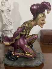 Rare TMS 2003 The Jester Vintage Wine Bottle Holder Figurine picture