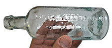 Antique 1850 Dr Kellinger New York NY Pontil Infallible Liniment Bottle Mint picture
