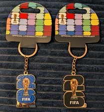 Lot Of 2 FIFA World Cup Official Licensed Metal Keychains 2026 Logo CAN MEX USA picture