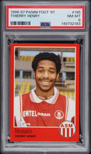 1997 Panini Foot Thierry Henry PSA 8 NM-MT Rookie picture